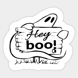 Spook Your Friends with Our Boo Ghost T-Shirt! Sticker